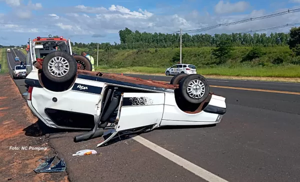 Homem acusado de contrabando é preso pela segunda vez em quatro meses após capotar carro