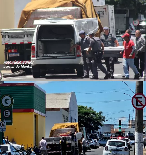 Trabalhador morre esmagado ao descarregar carga de caminhão em Marília