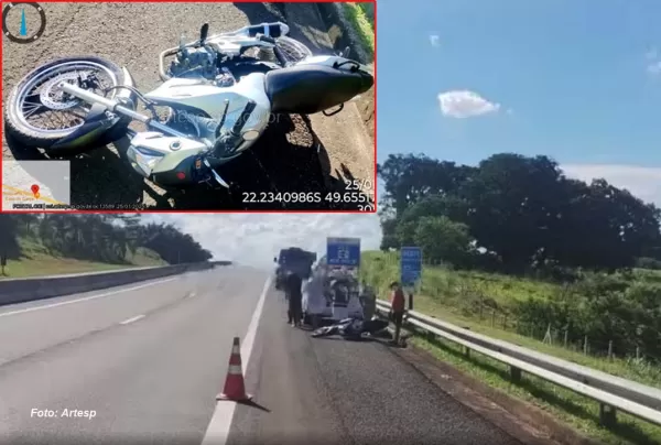  Rapaz de 20 anos morre vítima de acidente com moto na SP-294 próximo a Marília