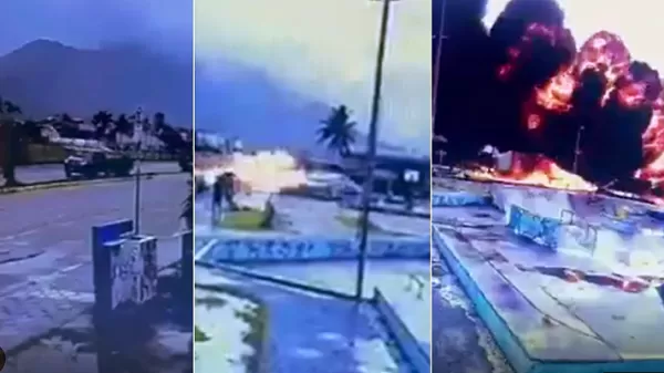 Avião explode após ultrapassar pista de aeroporto