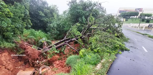 Chuva provoca erosão em avenida e ameaça acesso à zona norte e à rodovia do Contorno em Marília