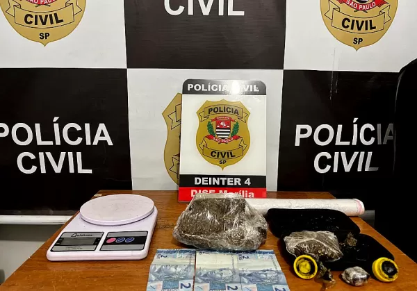 Casal é preso pela DISE com grande quantidade de drogas em Marília