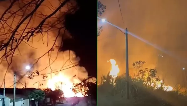 Novos focos de incêndio em Marília causam medo na população e voltam a dar trabalho para os Bombeiros 