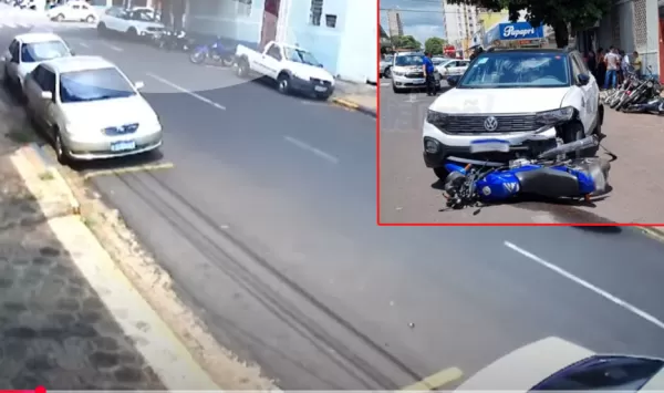 Após colisão, motorista causa "strike" em motos. Confira as imagens!