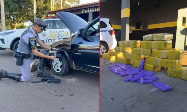 Rota caipira: em menos de duas horas, Polícia Rodoviária apreende maconha e haxixe