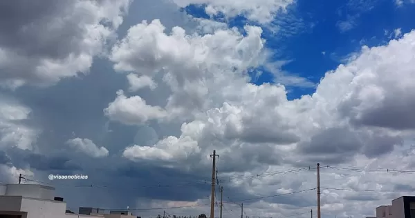 Após manhã de forte calor, há risco de temporais nesta tarde, também na região