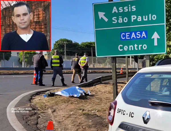 Homem morre atropelado por caminhão na SP-333 em Marília