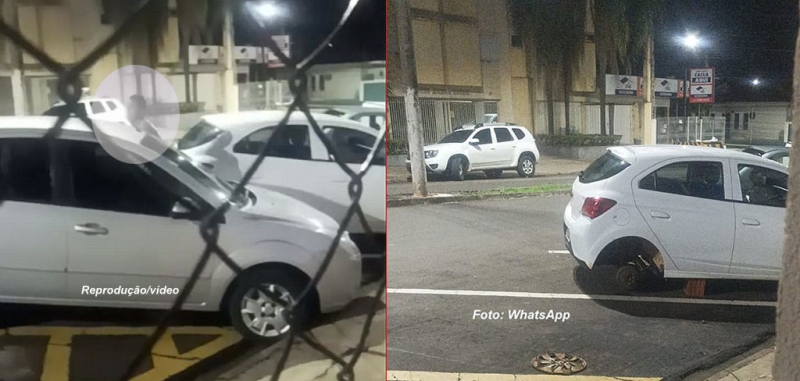 Homem que furtou rodas de carro da Polícia Civil é preso