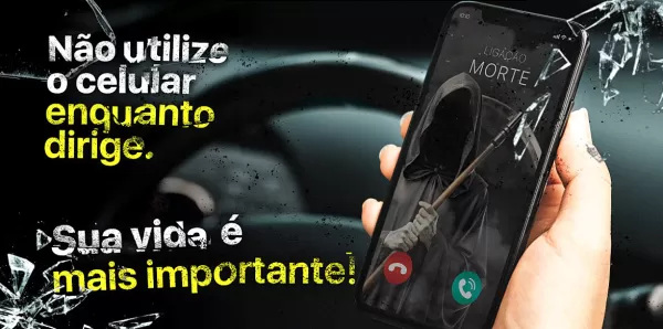 Concessionária alerta sobre o uso do celular ao volante na BR-153