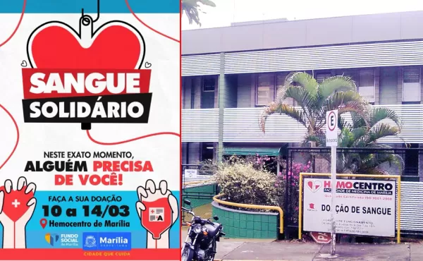 Fundo Social de Marília realiza campanha Sangue Solidário