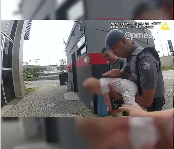 Policial militar de Vera Cruz salva bebê engasgada na capital. Veja as imagens!