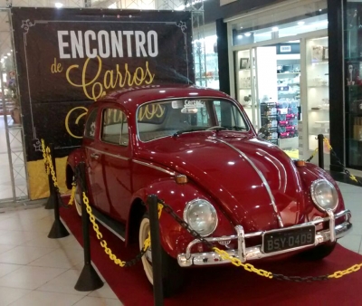 Encontro de carros comemora dia mundial do Fusca