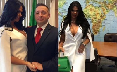 Miss bumbum que divulgou fotos polêmicas em gabinete de ministro anuncia separação