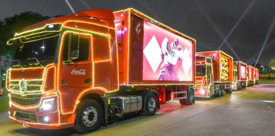 Marília recebe Caravanas Iluminadas de Natal da Coca-Cola nesta segunda