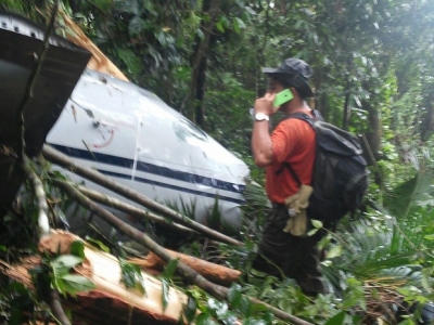 Encontrados destroços de avião que caiu em Paraty