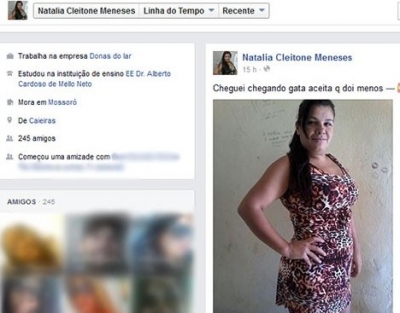 De dentro da cadeia, presa por tráfico atualiza Facebook