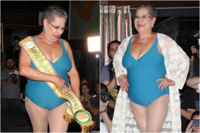 Dona Geralda vence concurso Miss Bumbum: 