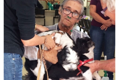 Hospital permite que paciente em estado crítico receba visita de seus cães de estimação