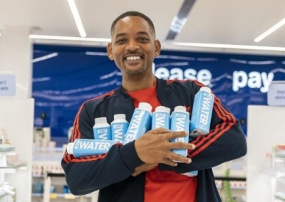 Água em caixinha sustentável criada por Will Smith chega ao Brasil