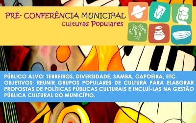 Pré-Conferência Municipal de Culturas Populares acontece hoje