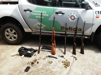 Polícia Ambiental apreende 8 armas na região