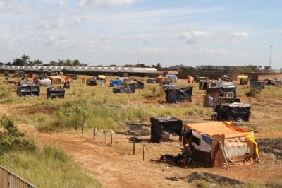 Sem-terra fazem ocupação provisória de área rural