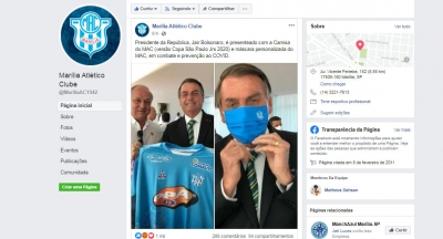 MAC ganha torcedor ilustre: presidente Bolsonaro recebe camiseta oficial