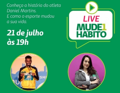 Campeão paralímpico Daniel Martins será entrevistado hoje em live da Unimed Marília