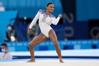 Rebeca Andrade conquista a prata na ginástica artística nos Jogos de Tóquio