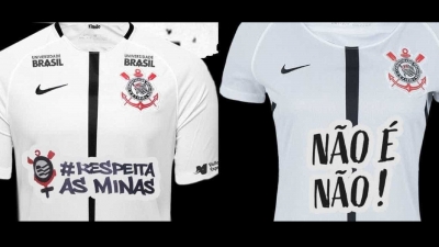 Corinthians homenageará mulheres com frase no uniforme