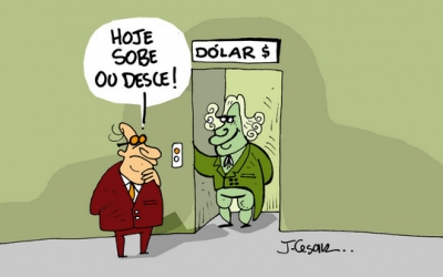 Dólar sobe forte e chega a R$ 3,28 