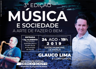 ‘Música e Sociedade’ chega a 3ª edição com participação de Derico