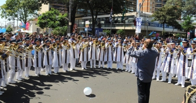 Banda Marcial se apresenta em Cafelândia e Iacanga