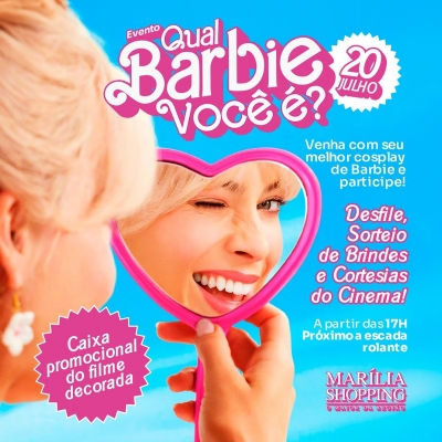 Encontro de Barbie no Marília Shopping celebra o ícone que inspira gerações