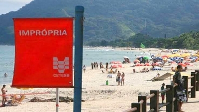 Fique atento: Litoral de São Paulo tem 14 praias impróprias para banho