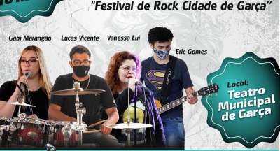 Festival de Rock Cidade de Garça tem quatro bandas finalistas neste domingo