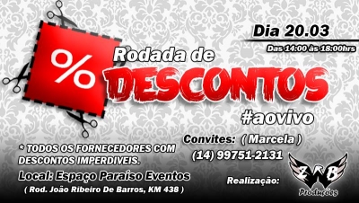 Eventos: empresas realizarão Rodada de Descontos