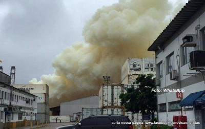 Vazamento tóxico interdita terminal no Guarujá