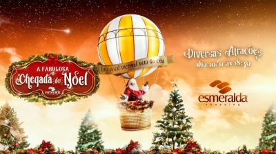 Esmeralda Shopping: Papai Noel vai chegar de balão neste sábado