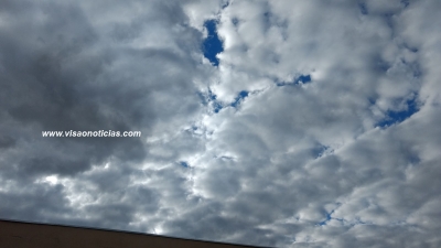 Região tem muitas nuvens. Mas, chuva só na 5ª feira