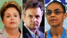 Eleições: Aécio ultrapassa Marina na véspera