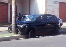 Levou fora e bateu o carro            , na região