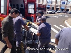 Acidente e fuga no centro                 da cidade