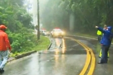 Viagem: chuva causa estragos       em rodovias