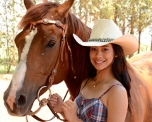 Jovem é vice-campeã                                 em prova de hipismo